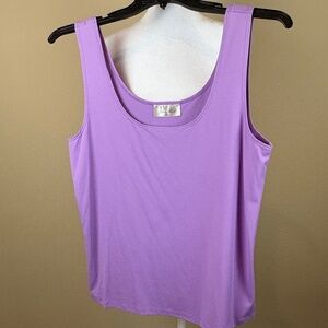 Jillian & Nicole Purple Stretch Pullover Tank; Size XL